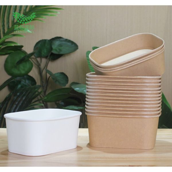 Rectangle kraft paper box with lid LEABON INTL