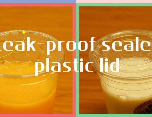 Leakproof sealed plastic lid for cold beverage cup . #leabonapck #beveragecup