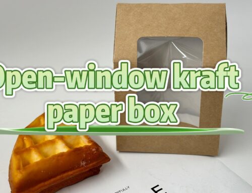 Custom kraft cake with window for bread and cake, hot sell in 2024.#leabonpack #cakebox