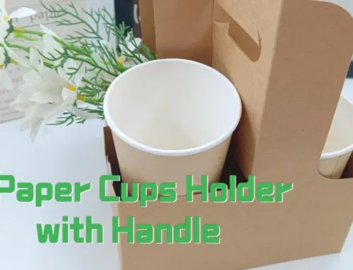An amazing 2-cup kraft paper carrier can be installed in 4 cups!#leabonpack #cupcarrier #kraft