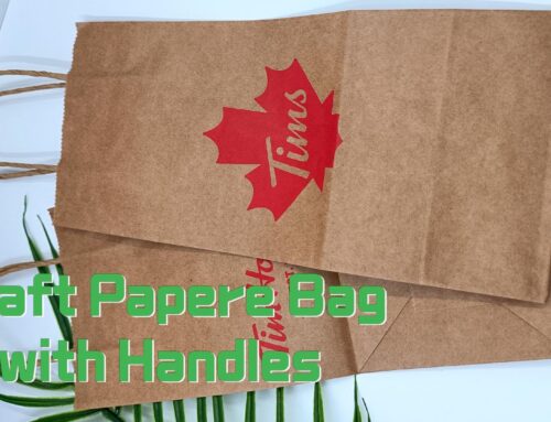 Carry in Style: Unveiling the Shopping Paper Bag with Handle.#leabonpack #kraftpaperbag