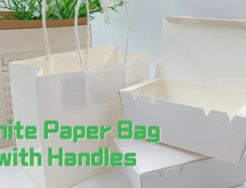 Sustainable Shopping: Discover the Shopping Paper Bag with Handle.#leabonpack #paperbag #custom