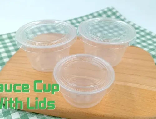 Sauce cup with lids custom size and style for you. #leabonpack #petcups #saucecup