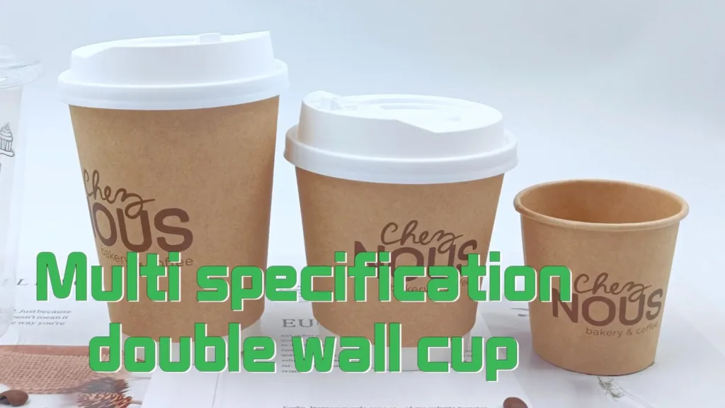 For coffee lovers, this double-wall cup is an essential accessory. #leabonpack #kraft #takeaway