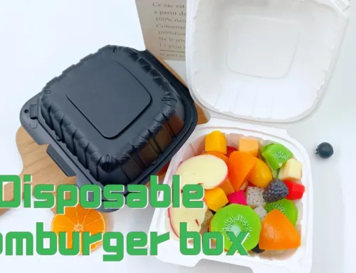 Disposable plastic hamburger takeout container black and white.#leabonpack #hamburgerbox #plasticbox