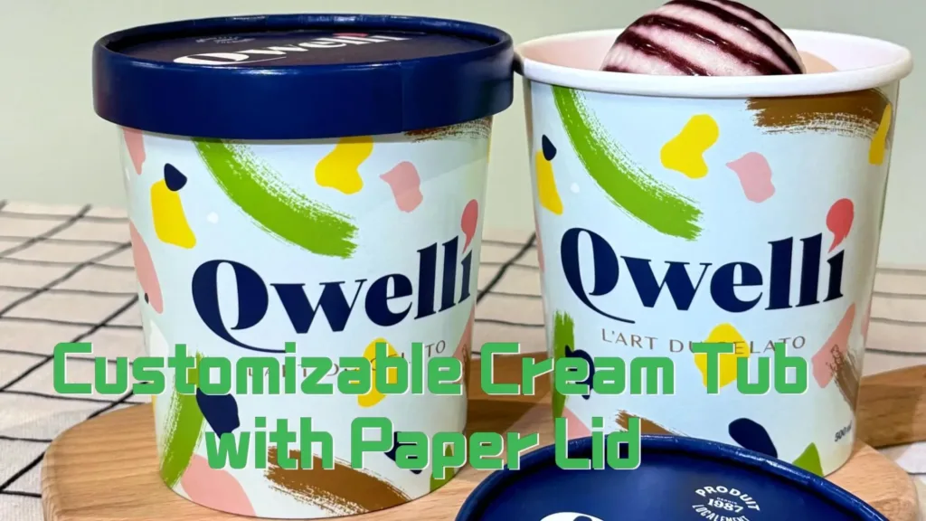 Bright, eco-friendly ice cream tubs with a paper lid – make your treat pop!#leabonpack #icecream