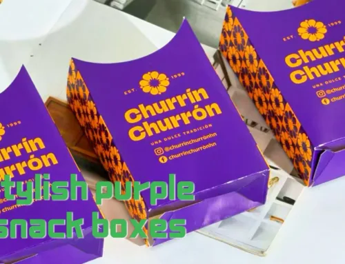 Elevate your food presentation with our stylish purple snack boxes!#leabonpack #kraftbox #takeaway