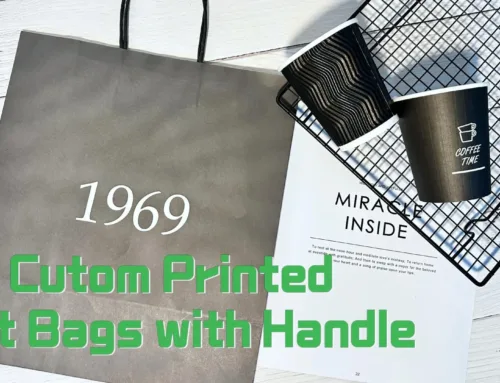 Cutom printed gift paper bag with handle and size.#leabonpack #paperbags #customlogo