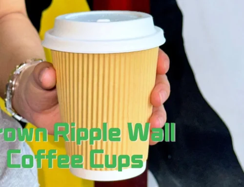 Brown Ripple Wall Coffee Cups | Café Essentials#leabonpack #kraftbox #takeaway